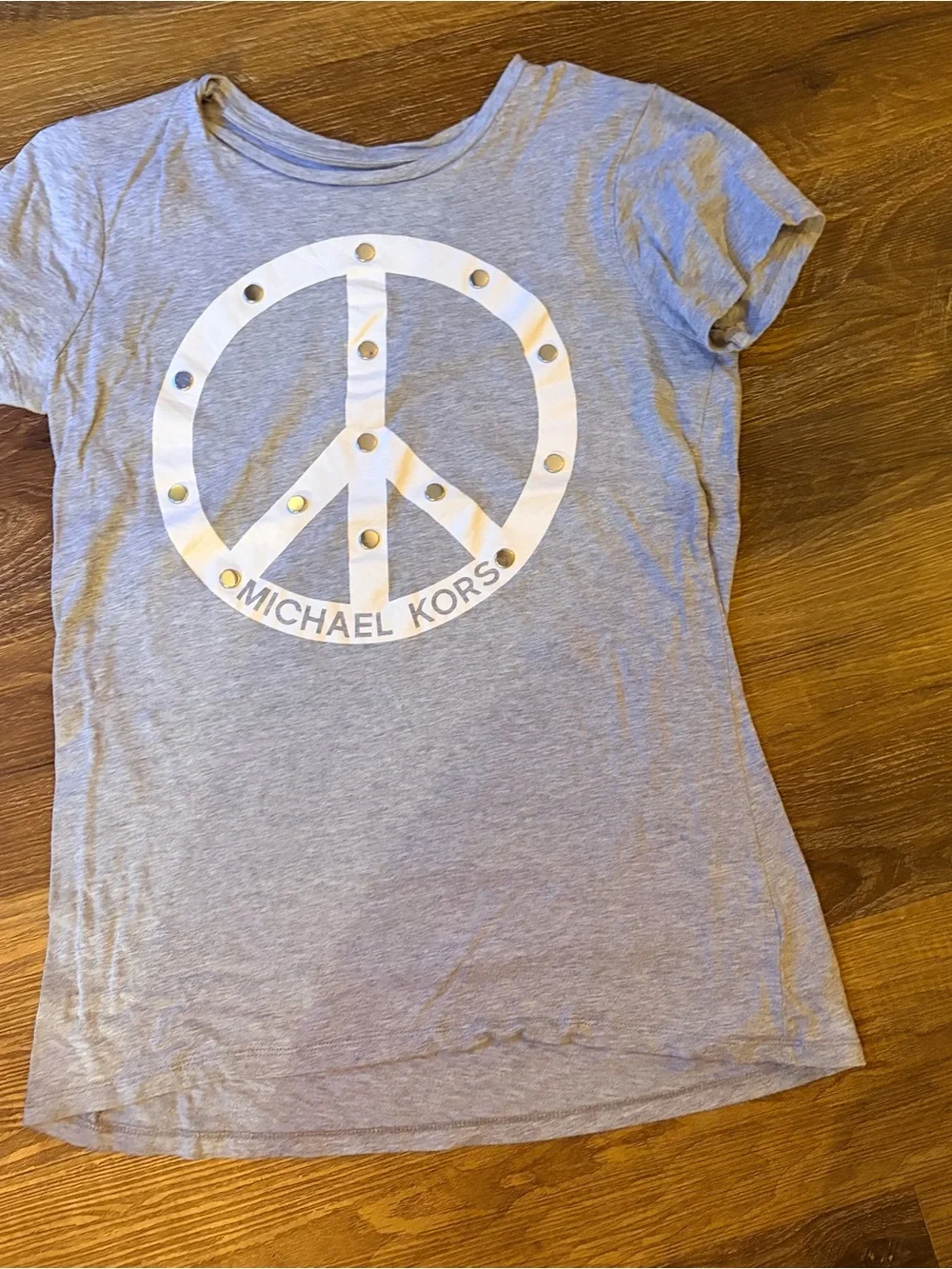 Michael Kors Studded Logo Tee – Women’s Small ✨